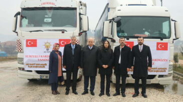 Ak Parti Hatay teşkilatlarından İdlib’e insani yardım!