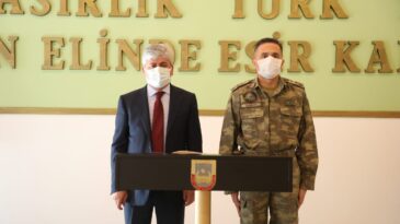 Vali Doğan’dan 2. Hudut  Alay Komutanlığına Ziyaret