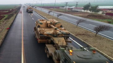 Sınıra tank ve zırhlı araç sevkiyatı