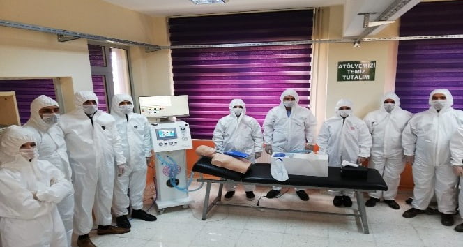 Hatay’da teknik lisede solunum cihazı üretildi