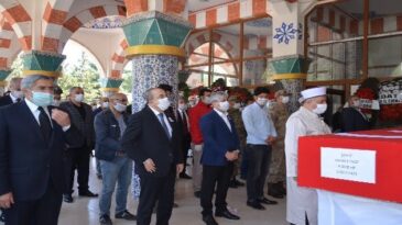 ŞEHİDİMİZ TÖRENLE SON YOLCULUĞUNA UĞURLANDI