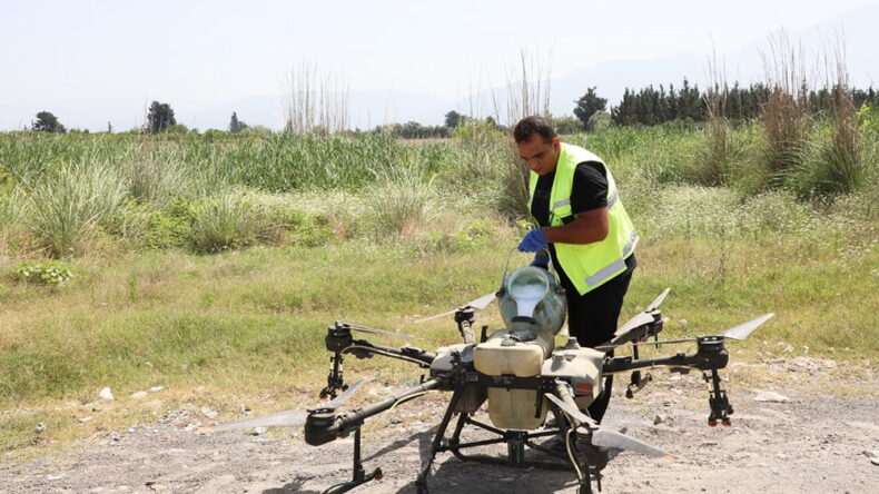 HBB DRONE İLAÇLAMALARINA BAŞLADI