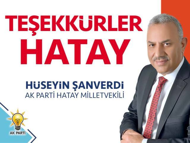 TEŞEKKÜRLER HATAY “MİLLET KARAR VERDİ GÜVEN VE İSTİKRAR DEVAM EDECEK”