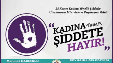 Başkan Hacıoğlu’nun 25 Kasım Kadına yönelik şiddetle mücadele günü Mesajı