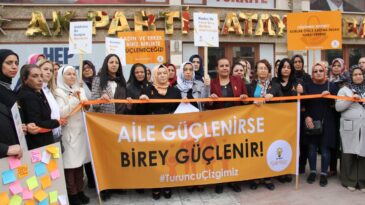 KADINA ŞİDDETE KARŞI ‘TURUNCU ÇİZGİ’