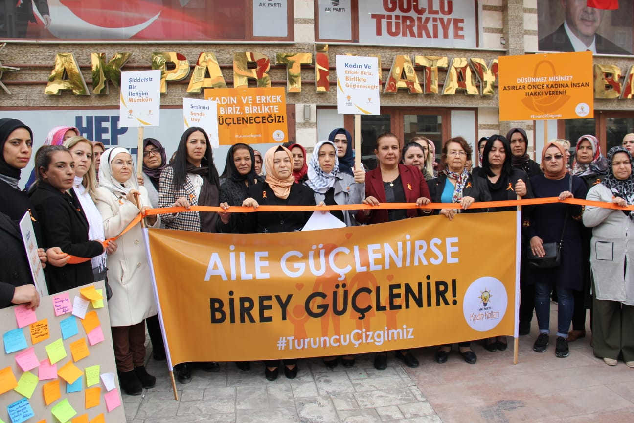 KADINA ŞİDDETE KARŞI ‘TURUNCU ÇİZGİ’