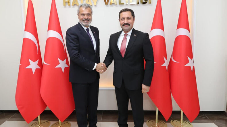 HATAY’IN BAŞKANLARINDAN VALİ MASATLI’YA ZİYARET“ HATAY’IN YÜKÜNÜ BERABER OMUZLAYACAĞIZ”