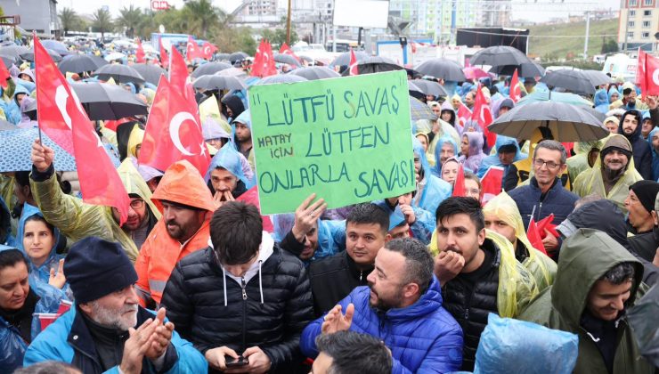 HATAYLILAR BAŞKANINA SAHİP ÇIKTI