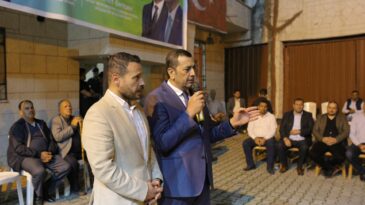 AK PARTİ İLÇE TEŞKİLATINDAN AHMET SALMAN YUMUŞAK’A TEBRİK ZİYARETİ