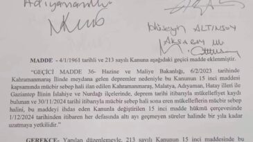 Mücbir Sebep Hali Uzatıldı