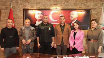 BAŞKAN YUMUŞAK HBB HEYETİNİ AĞIRLADI