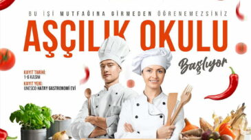 AŞÇILIK OKULU  BAŞLIYOR