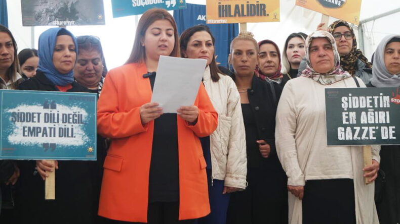 AK KADINLAR HAYKIRDI: KADINA ŞİDDETE TAHAMMÜLÜMÜZ YOK