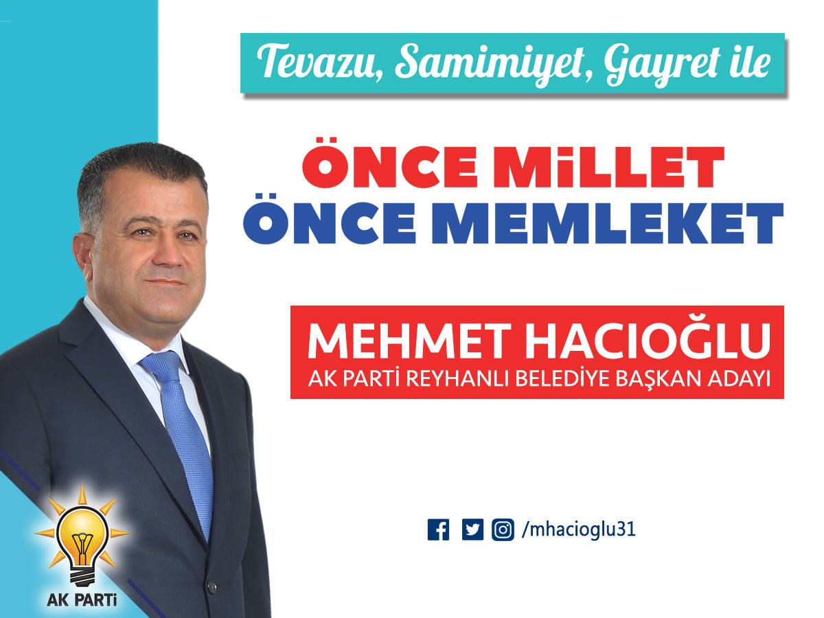 Cumhur ittifakı Belediye Başkan adayı Mehmet Hacıoğlu oldu