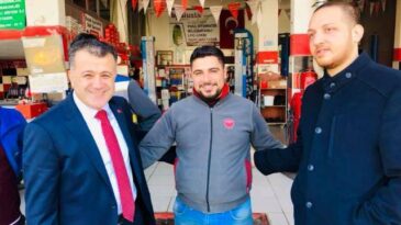 AK Parti Belediye Başkan adayı Hacıoğlu’dan  esnaf ziyareti