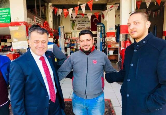 AK Parti Belediye Başkan adayı Hacıoğlu’dan esnaf ziyareti