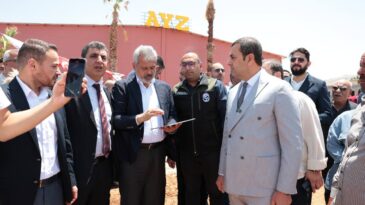 BAŞKAN ÖNTÜRK, REYHANLI’DA HBB’NİN PROJELERİNİ İNCELEDİ