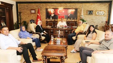 BAŞKAN YUMUŞAK, KURUM YÖNETİCİLERİNİ AĞIRLADI