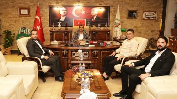 BAŞKAN YUMUŞAK, HBB YÖNETİCİLERİNİ AĞIRLADI