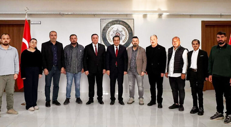 HBC’DEN EMNİYET MÜDÜRÜ YILMAZ’A HAYIRLI OLSUN ZİYARETİ