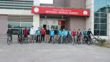 Reyhanlı’da Gençlik Merkez’inden bisiklet turu