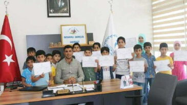 Suriyeli çocuklara Türkçe eğitimi verildi