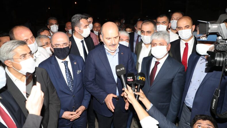 İÇİŞLERİ BAKANI SOYLU, “YANGINI TERÖR ÖRGÜTÜ PKK’NIN GERÇEKLEŞTİRDİĞİ KONUSUNDA KANAATLER VAR”