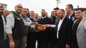 REYHANLI’DA YOLCU TERMİNALİ VE MİNİBÜS GARAJININ TEMELİ ATILDI