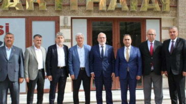 Başkan Yeloğlu’na, ilçe belediye  başkanlarından ziyaret