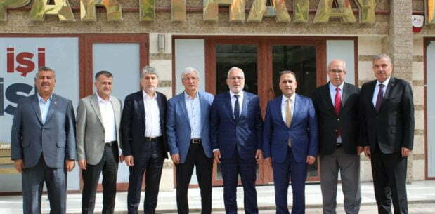 Başkan Yeloğlu’na, ilçe belediye başkanlarından ziyaret