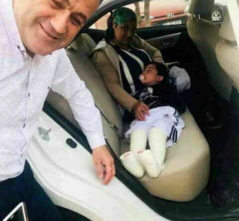 Hacıoğlu’dan minik Burak’a destek