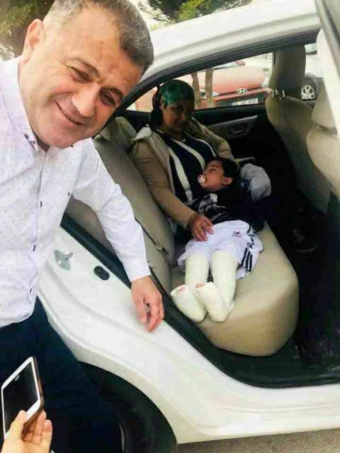 Hacıoğlu’dan minik Burak’a destek