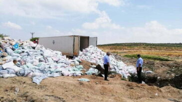 2 tır dolusu CİPS imha edildi