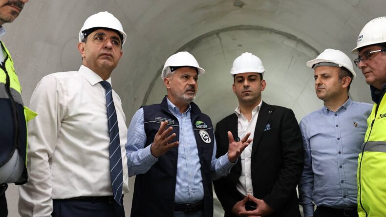BAŞKAN ÖNTÜRK’TEN TÜRKİYE’NİN EN BÜYÜK  ATIK SU TÜNELİNDE İNCELEME