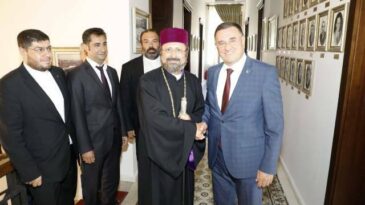 BAŞKAN SAVAŞ, TÜRKİYE ERMENİLERİ  PATRİKLİK KAYMAKAMI VE HEYETİNİ AĞIRLADI