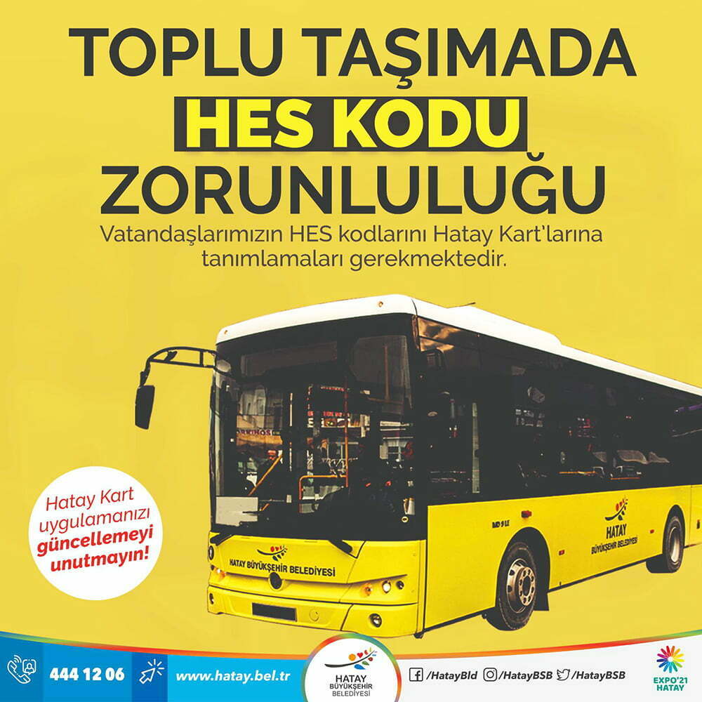 TOPLU TAŞIMADA HES KODU EKLEMEDE SON GÜN 20 ARALIK