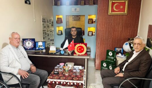 BAŞKAN AHMET SALMAN YUMUŞAK’TAN DÜNYA YARDIM DERNEĞİ BAŞKANI TEMEL’E ZİYARET