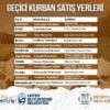 HBB, İL GENELİNDE GEÇİCİ KURBAN SATIŞ NOKTALARINI AÇIKLADI