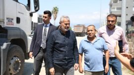 Başkan Öntürk’ten yol çalışmasında inceleme