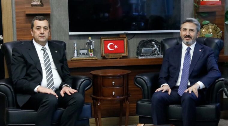 BAŞKAN AHMET SALMAN YUMUŞAK’TAN BAKAN YARDIMCISI AYDIN’A ZİYARET