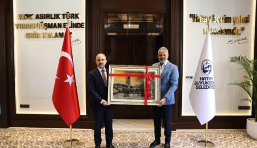BAŞKAN ÖNTÜRK,İÇİŞLERİ BAKAN YARDIMCISI TURAN’I AĞIRLADI