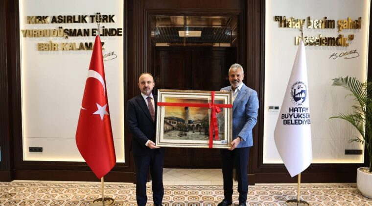 BAŞKAN ÖNTÜRK,İÇİŞLERİ BAKAN YARDIMCISI TURAN’I AĞIRLADI