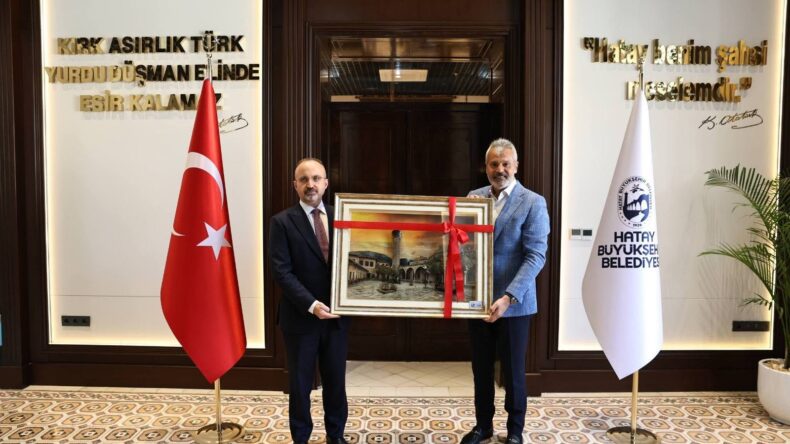 BAŞKAN ÖNTÜRK,İÇİŞLERİ BAKAN YARDIMCISI TURAN’I AĞIRLADI