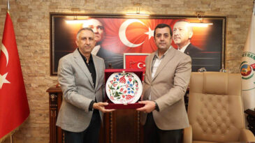 İŞ İNSANI ABAY ‘DAN BAŞKAN YUMUŞAK’A ZİYARET