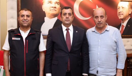 HBB İTFAİYE DAİRE BAŞKANI AHMET KESKİN’DEN REYHANLI BELEDİYESİ’NE ZİYARET