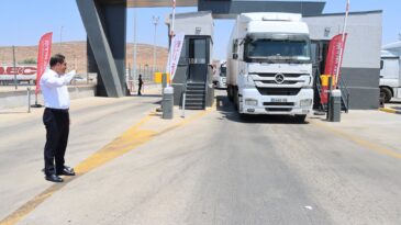 CİLVEGÖZÜ TIR PARKI AÇILDI