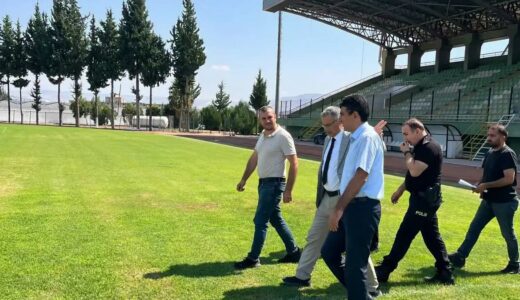 Reyhanlı Tayfur Sökmen Stadyumu’nda inceleme