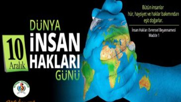 Başkan Hacıoğlu’nun 10 Aralık Dünya İnsan Hakları Günü Mesajı