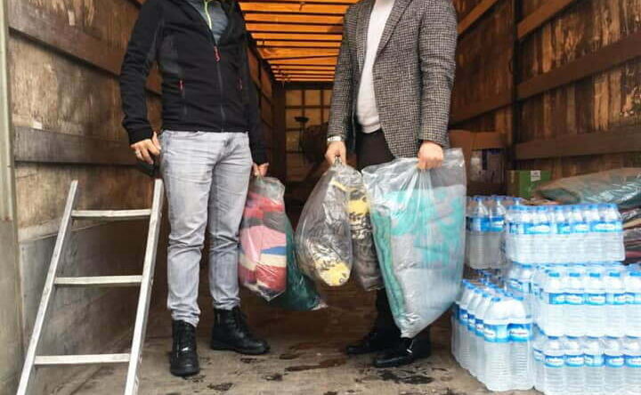 Saldırılardan kaçan ailelere yardım kampanyası