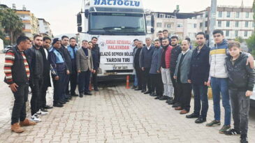 Reyhanlı’dan Deprem bölgesine yardım malzemesi desteği